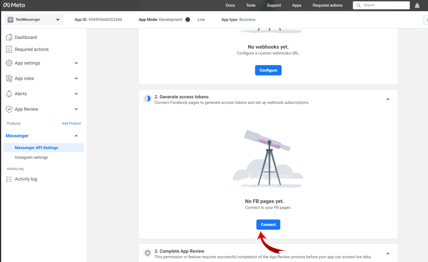 Messenger Setup Example